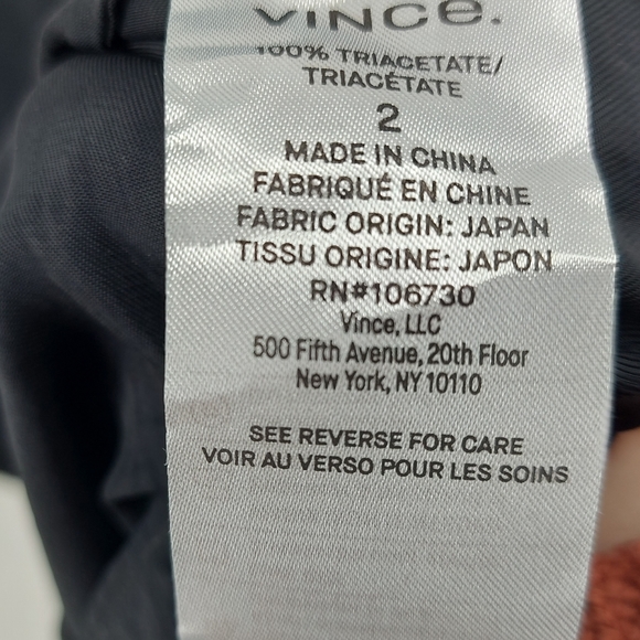 Vince Black Slip Dress with side slip size 2 - Picture 7 of 8